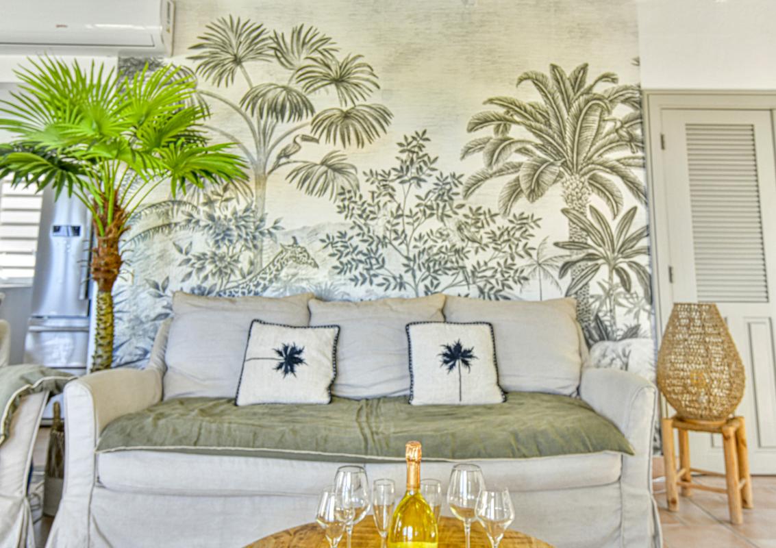 Location villa à la Baie Orientale Saint Martin_ Salon - 12